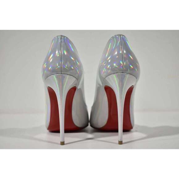 Christian Louboutin Hot Chick 100 Bianco White Patent Psychic AB Heel Pump 39 - Picture 11 of 12